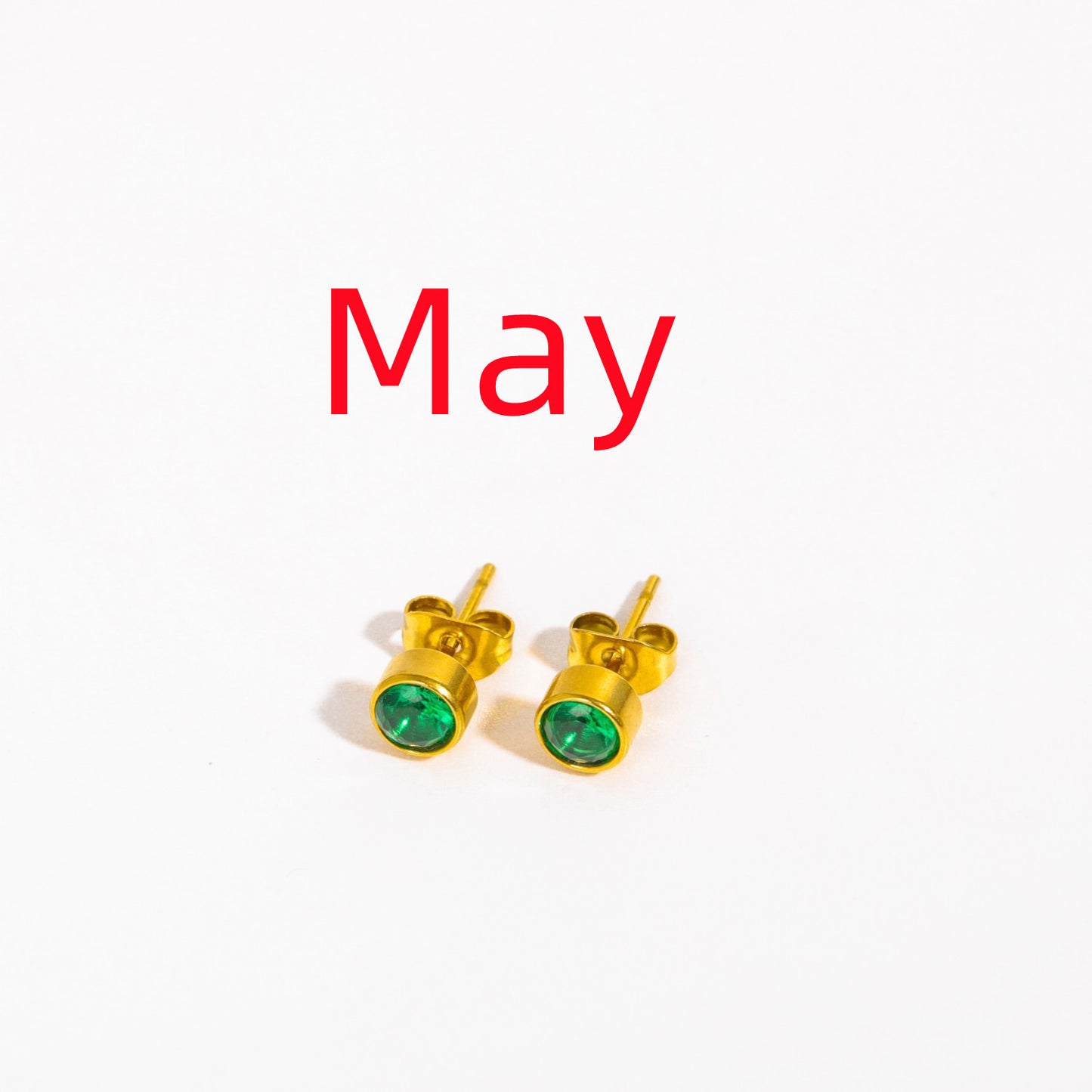 Twelve Constellation Zircon Birthstone Earrings