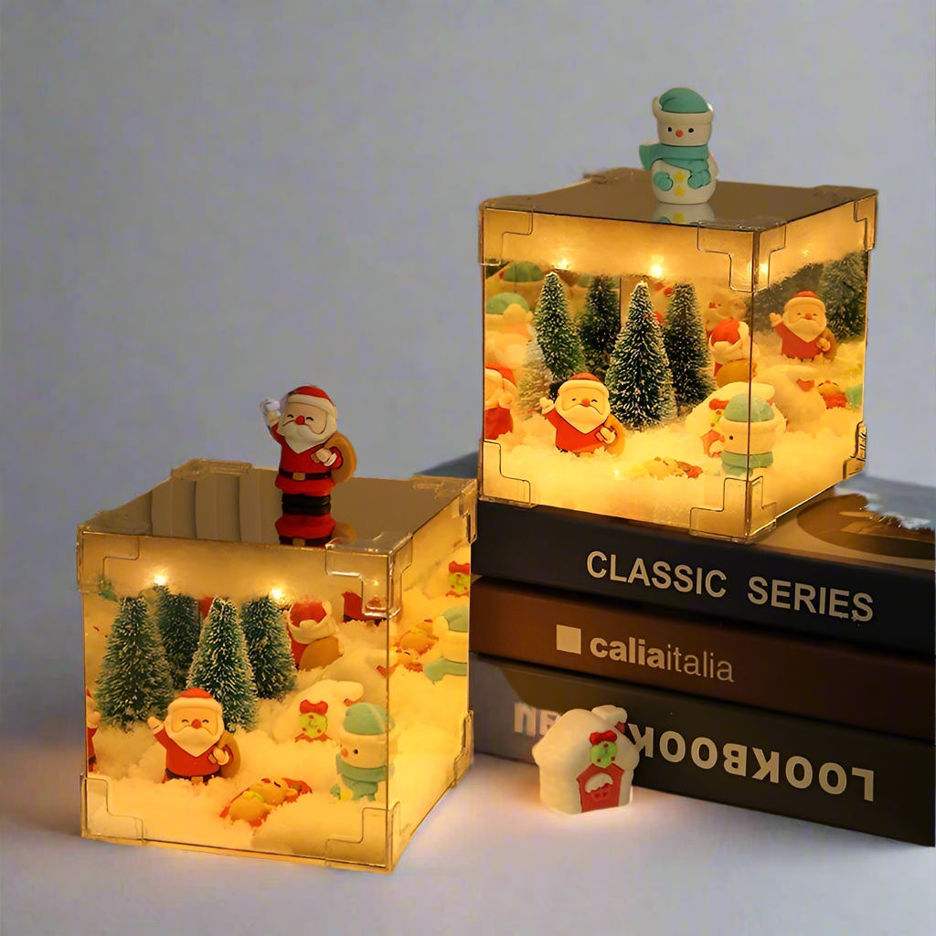 Christmas Cube Small Night Lamp Desktop Decoration