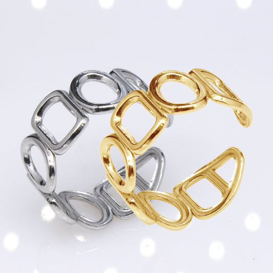 Hollow Ring I Female Special-interest Design Geometric Shape