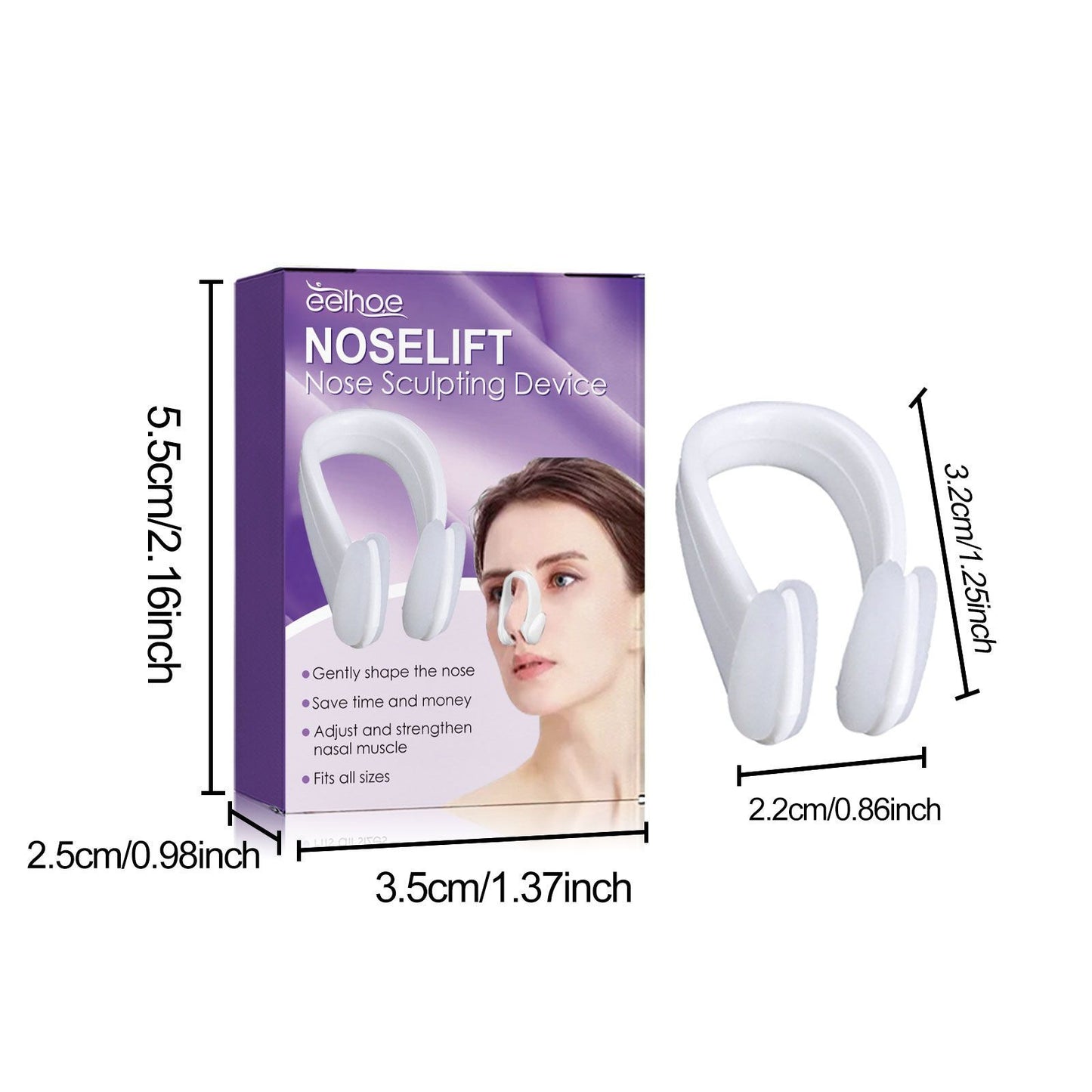 EELHOE Nose Shaper Nose Shaping Contour Tightening And Straightening Mountain Root High Nose Bridge Beauty Nose Shaper