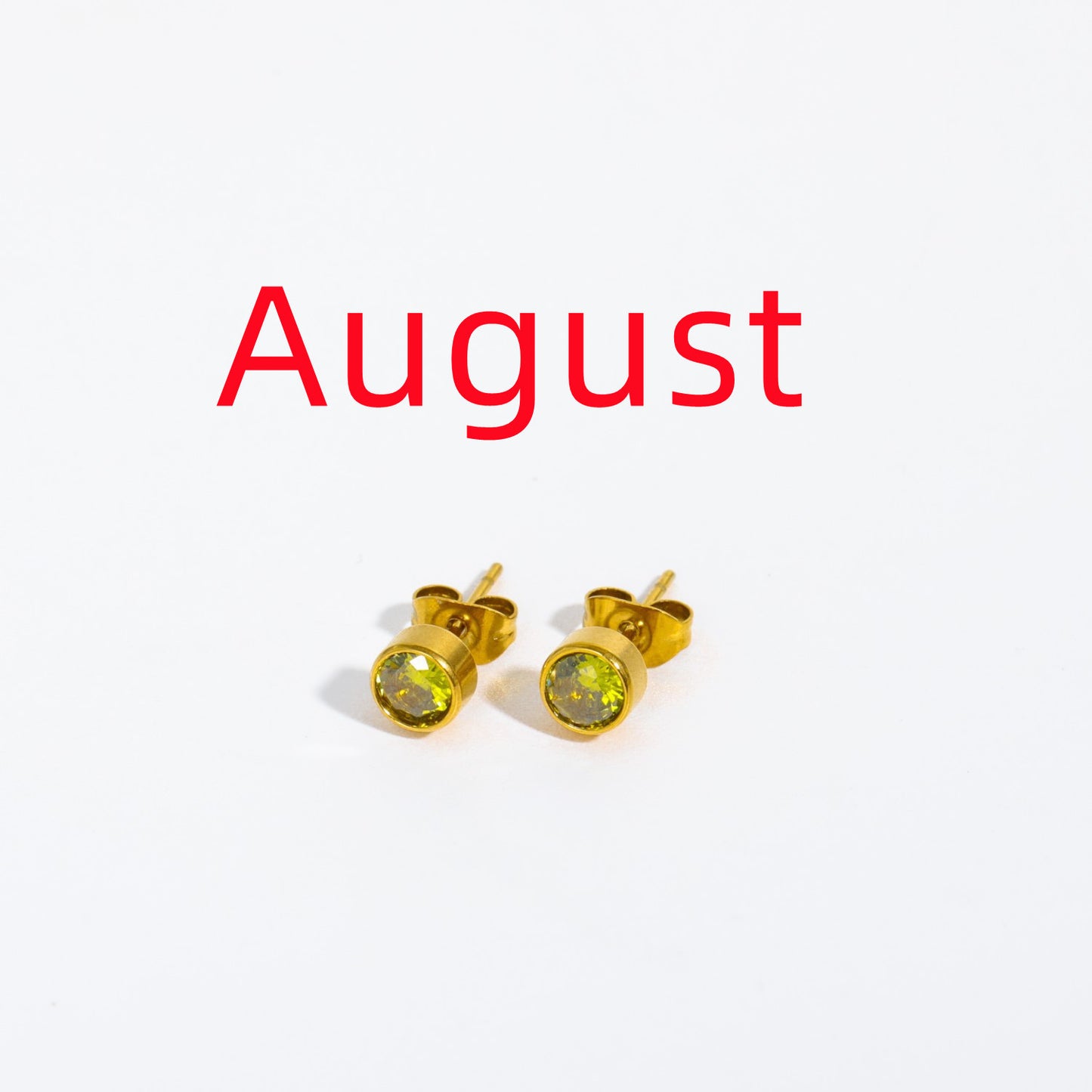 Twelve Constellation Zircon Birthstone Earrings