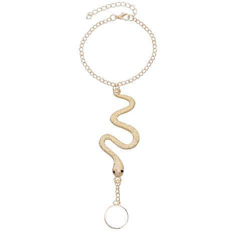 Simple Personality Irregular Alloy Serpentine Finger Chain