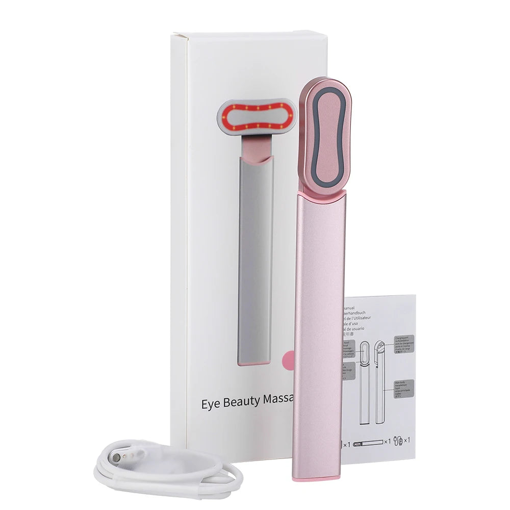 EMS Microcurrent Face Lifting Device Red Light Facial Wand Eye Neck Massager Skin Tightening anti Wrinkle Skin Care Beauty Tool