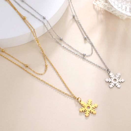 Fashion Sweet Elegance Exquisite Stainless Steel Titanium Steel Necklace