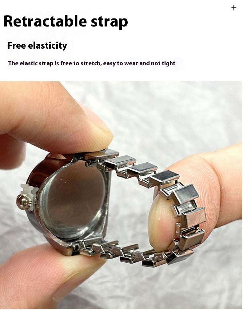 Creative Simple Watch Ring Bracelet Can See The Time